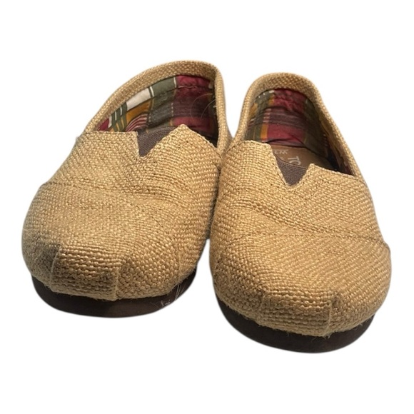 Toms Classic Natural Burlap Women’s Canvas Espadrilles Shoes Size 7 US - Picture 7 of 9